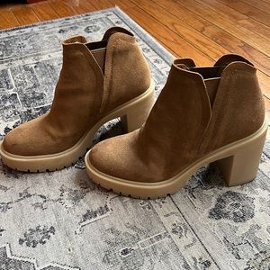 Camel Suede waterproof Dolce Vita booties